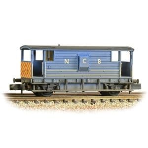 377-304 Graham Farish N Gauge LMS 20 Ton Brake Van NCB Blue Weathered