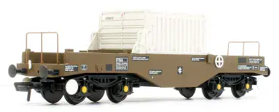 38-345B Bachmann OO Gauge BR FNA Nuclear Flask Wagon Flat floor w/ Flask