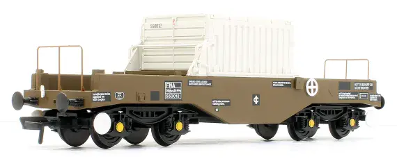38-345B Bachmann OO Gauge BR FNA Nuclear Flask Wagon Flat floor w/ Flask