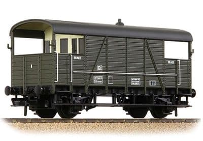 38-918 Bachmann OO Gauge SE&CR ZTO 25T Dancehall Brake Van BR Departmental Olive Green