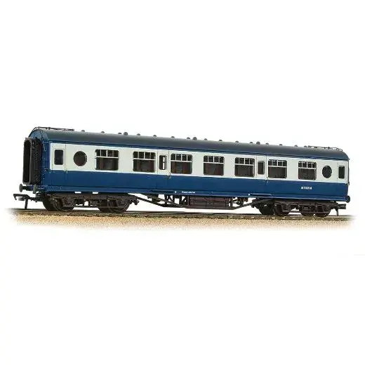 39-452A Bachmann OO Gauge LMS 57ft Porthole Second Corridor BR Blue & Grey Coach