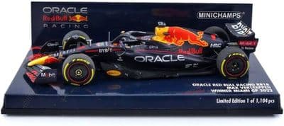 417220501 Minichamps 1:43 Red Bull F1 Max Verstappen Winner Miami GP 2022 Formula 1