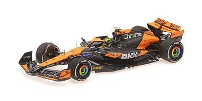 537244404 Minichamps 1:43 McLaren F1 MCL38 Lando Norris Miami 2024 1st Win
