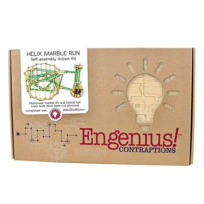 81038 Cheatwell Games Engenius Helix Marble Run Wooden Kit