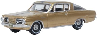 87PB65001 Oxford Diecast 1:87 1965 Plymouth Barracuda Gold 1965