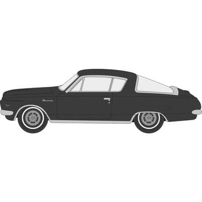 87PB65004 Oxford Diecast 1:87 Plymouth Barracuda Black/Gold