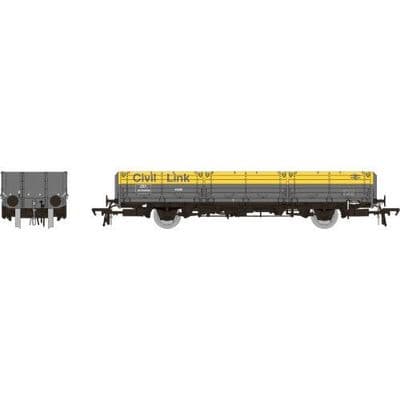915016 Rapido OO Gauge OAA 45T Open Wagon Civil Link Grey/Yellow