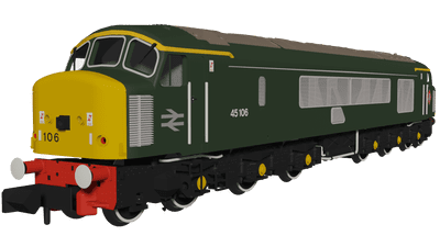 948112 Rapido N Gauge Class 45 BR Green #45106 Heritage w/ Sealed Beam