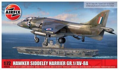 A04057A Airfix 1:72 Hawker Siddley Harrier GR.1/AV-8A Plastic Kit