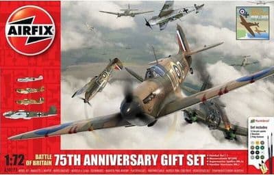 A50173A Airfix 1:72 Battle of Britain Starter Set 4x Aircraft Starter Set Plastic Kit