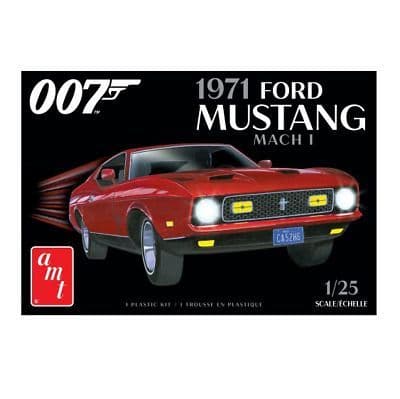 AMT AMT1187M/12 1:25 1971 Ford Mustang Mach 1 007 James bond Plastic Kit