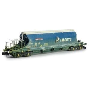 E87505 EFE N Gauge JIA NACCO Wagon 33-70-0894-002-3 Imerys Blue Light Weathered