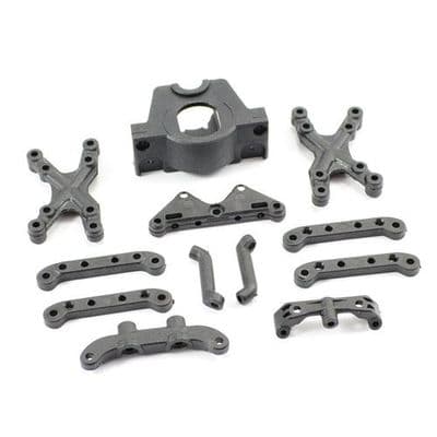 FTX7249 FTX Surge Suspension Mount, Motor Mount, Front Shock Tower