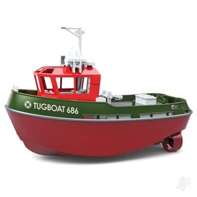 HL3800-G Heng Long 1:72 RTR Tug Boat 686 2.4Ghz 230mm Length Green