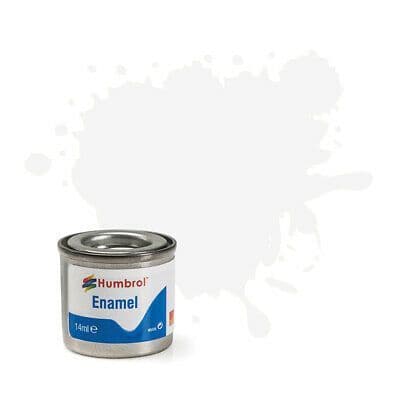 Humbrol 130 White Satin AA1434 Enamel 14ml
