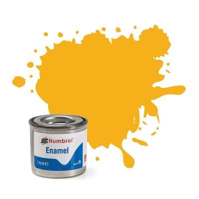 Humbrol 154 Insignia Yellow Matt AA1674 Enamel 14ml