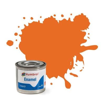 Humbrol 18 Orange Gloss AA0196 Enamel 14ml
