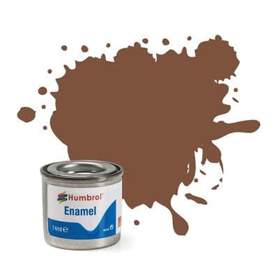 Humbrol 186 Brown Matt AA6224 Enamel 14ml