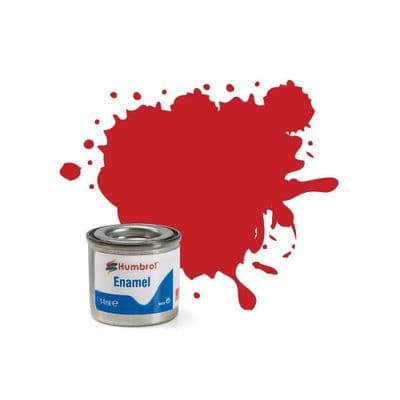 Humbrol 220 Italian Red Gloss AA6608 Enamel 14ml