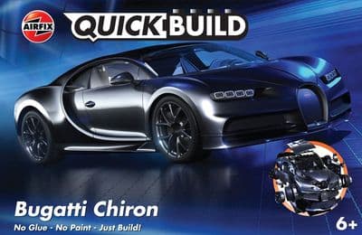 J6025 Quickbuild Bugatti Chiron - Black