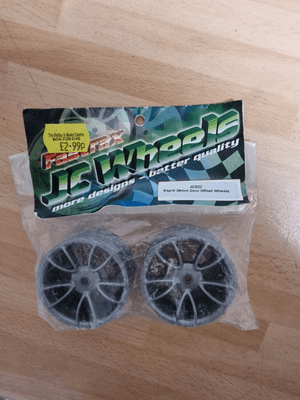 JC022 Fastrax JC Wheels Esprit 26mm Zero Offset Wheels x2 Grey