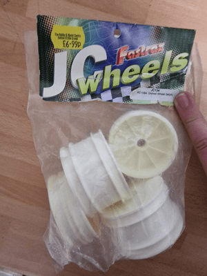 JC134 Fastrax JC Wheels RC10B4 Dished Wheel Set x4 White