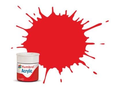 RC421 Humbrol Virgin Red Matt Acrylic Rail Colour 14ml