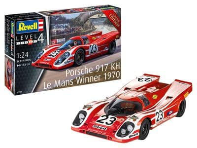 Revell 07709 1:24 Porsche 917 KH Le Mans Winner 1970 Plastic Kit