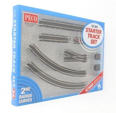 ST-301 Peco N Gauge Starter Track Set with 2nd Radius Curves
