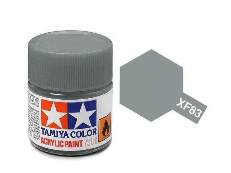 Tamiya America Acrylic Paint XF-83 Medium Sea Gray – Flat, 10ml Jar 81783