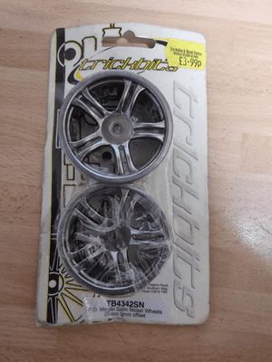 TB4342SN Trickbits P.D. Meglio Satin Nickel Wheels 26mm 0mm Offset x2 Silver