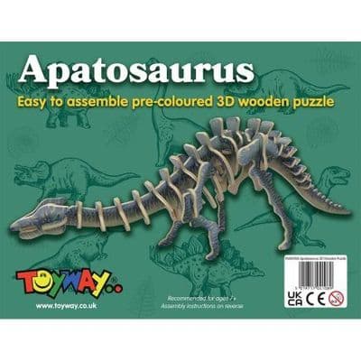 TWW4108 Toyway Apatosaurus 3D Wooden Puzzle