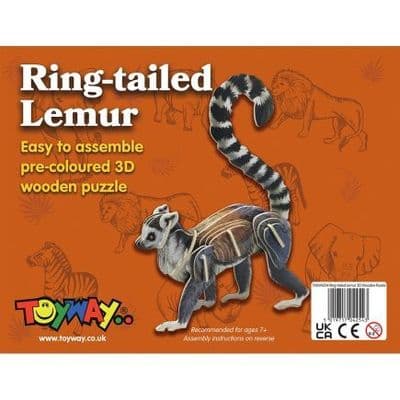 TWW4254 Toyway Ring-Tailed Lemur 3D Puzzle