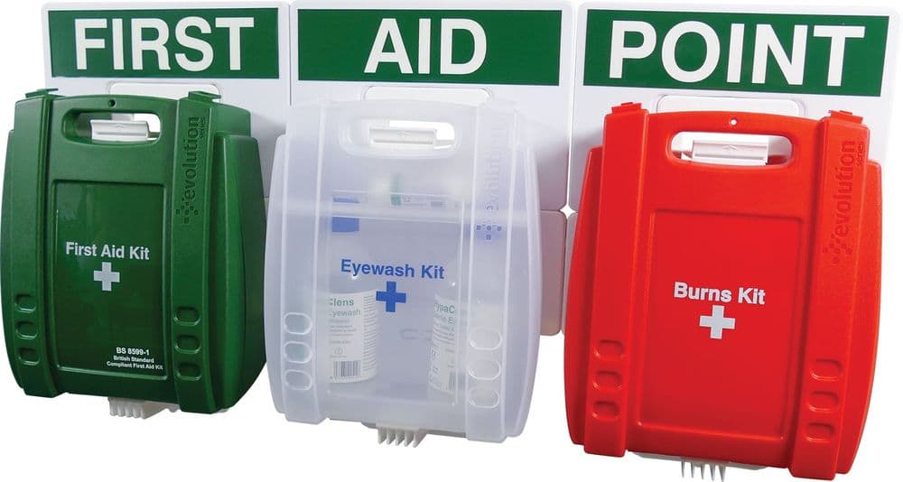First Aid, Eye Wash & Burns Kit Point Taft Safety Store