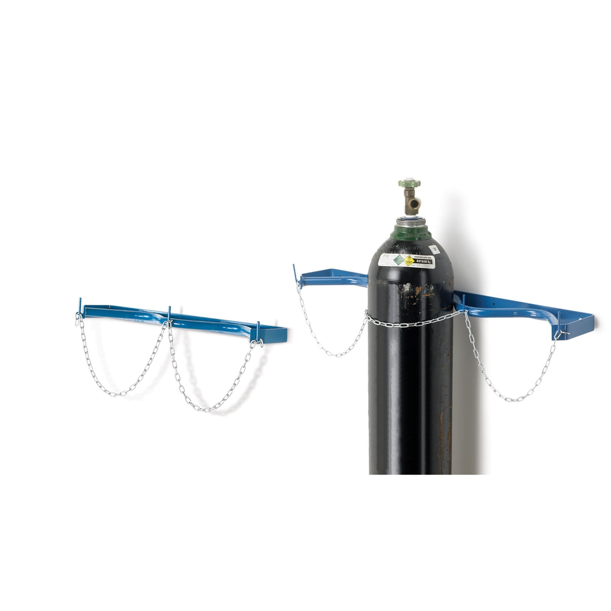 Gas Cylinder Wall Rack Powder Coated Steel