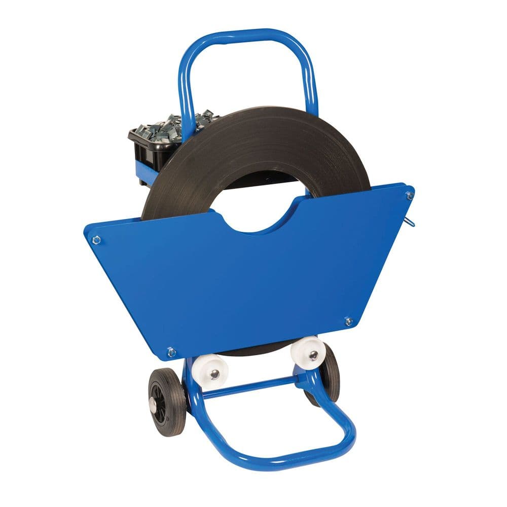 Mobile Dispenser for Ribbon Wound Steel Strapping