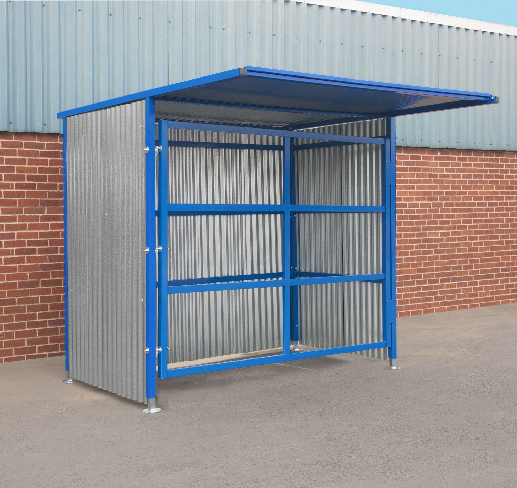 Outdoor Storage Shelters Single Gate with Open Front