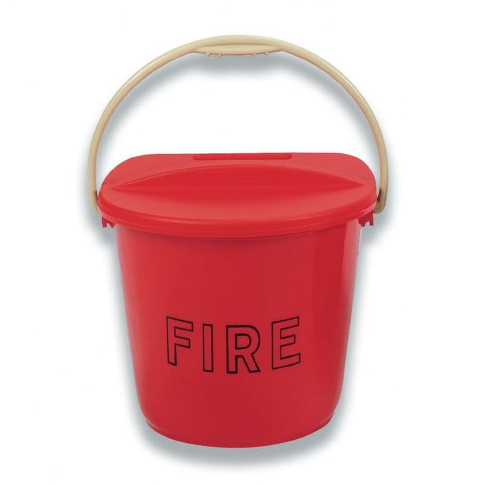 Plastic Fire Sand Bucket and Lid Taft Safety Store