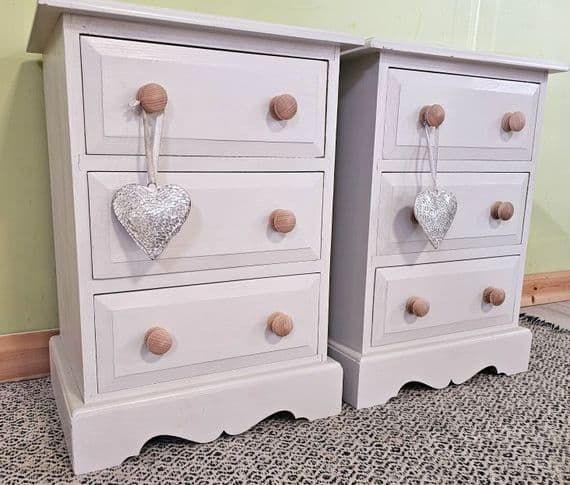 Pine Bedside Tables | Painted Bedroom Furniture