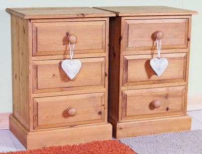 2 Pine Bedside Tables