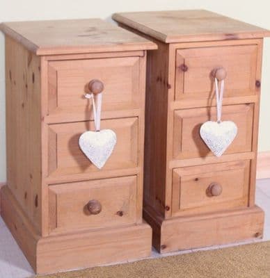 2 Pine Bedside Tables