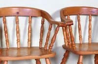 2 Pine Carver Chairs | Farmhouse Chairs