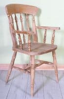 Rustic Beech Carver Chairs | Farmhouse Pine Shop