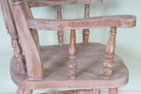 Rustic Beech Carver Chairs | Farmhouse Pine Shop