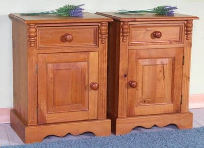 2 x Pine Bedside Tables