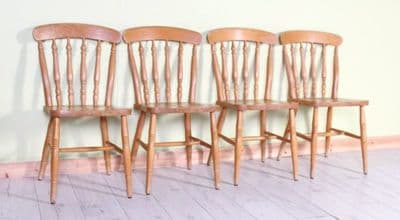 4 Rustic Farmhouse Chairs