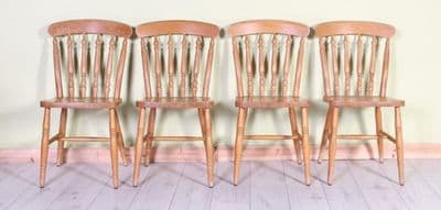 4 Rustic Farmhouse Chairs