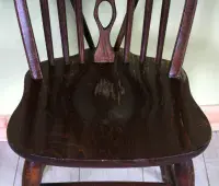 4 Vintage Wheel Back Chairs | Oak Chairs