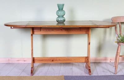 70s Drop Leaf Pine Table