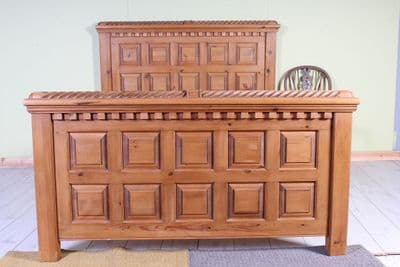 Chunky Pine Double Bed
